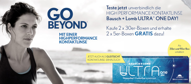 Bausch + Lomb ULTRA 1day Sommeraktion