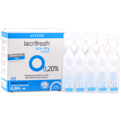 Avizor Lacrifresh Ocu-Dry Unidose 0,20% (20x 0,4ml)