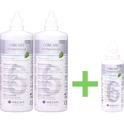 Concare Kochsalzlösung Sparpack (2x 360ml + 1x 100ml)