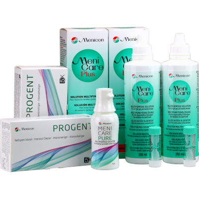 Menicon Progent + Meni Care Plus - Sparpack